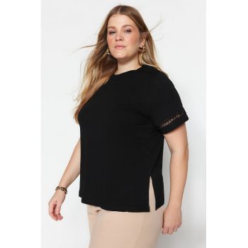 Tricou dama 120751-7871 - Bumbac - Negru