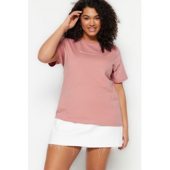 Tricou dama 122415-7871 - Bumbac - Roz