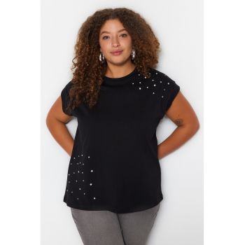 Tricou dama 123159-7871 - Bumbac - Negru