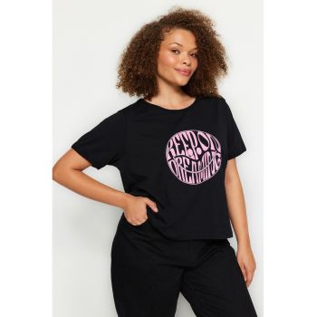 Tricou dama 126333-7871 - Bumbac - Negru