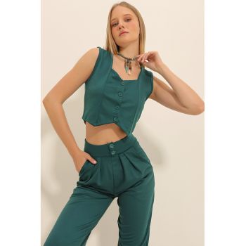 Vesta Trend Alacati Stili - Bumbac/Lycra - Verde -