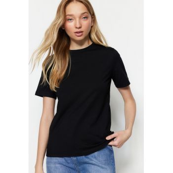 Tricou dama 145537-7871 - Bumbac - Negru