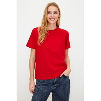 Tricou dama 145537-7871 - Bumbac - Rosu