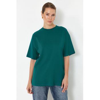 Tricou dama 148727-7871 - Bumbac - Verde