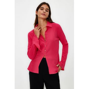 Camasa dama 137029-7871 - Viscoza/Poliester/Elastan - Fucsia