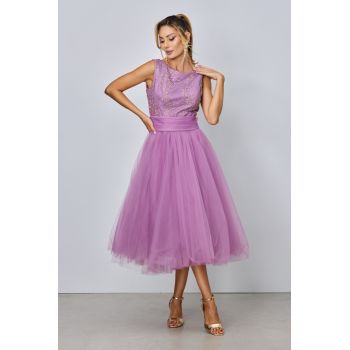 Rochie de ocazie Sonrisa Mov