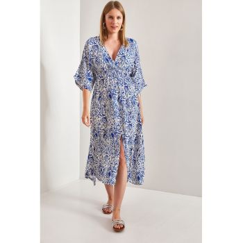 Rochie midi cu model paisley