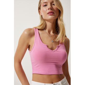 Top crop uni de jerseu