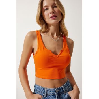 Top crop uni de jerseu