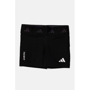 adidas pantaloni scurti copii JG TF SH LEG culoarea negru, cu imprimeu, JF3747