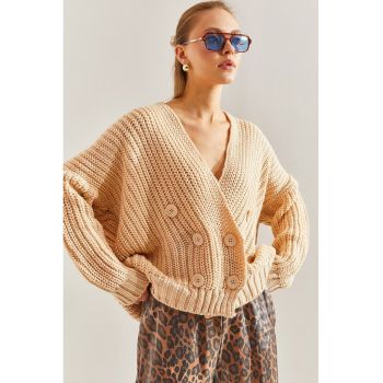 Cardigan lejer cu maneci cazute