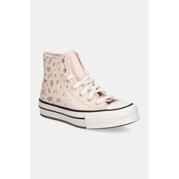 Converse tenisi copii CHUCK TAYLOR ALL STAR EVA LIFT culoarea roz, A08397C