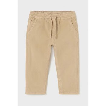 Mayoral pantaloni copii culoarea bej, neted, 2537