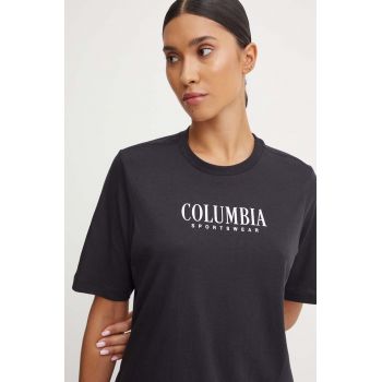 Columbia tricou din bumbac culoarea negru