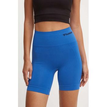 Hummel pantaloni scurți de antrenament Tif neted, high waist, 214151