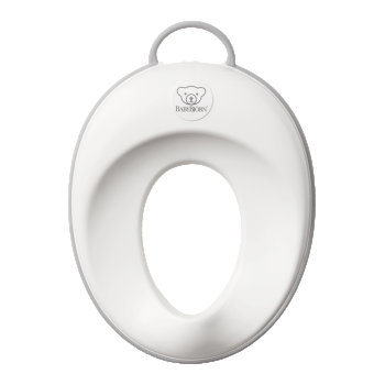 BabyBjorn - Reductor pentru toaleta Toilet Training Seat, White/Grey