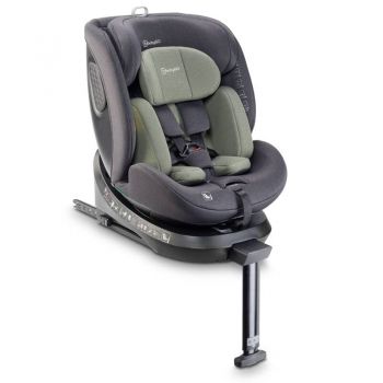 BabyGo - Scaun auto rotativ cu isofix, MOVE360 Green, 40-150 cm, testat Suplimentar la impact lateral, frontal si din spate