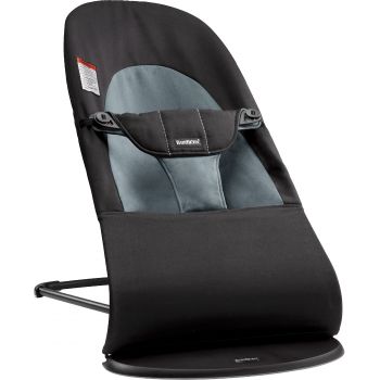 Balansoar din Bumbac pentru copii BabyBjorn Balance Soft, Black/Dark Gray