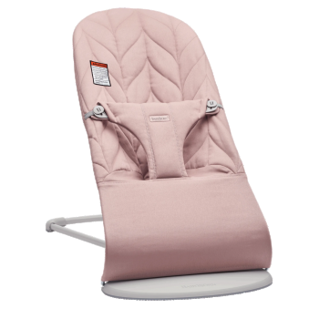 Balansoar din tesatura matlasata cu aspect delicat de petala pentru copii Baby Bjorn Bliss, Dusty Pink