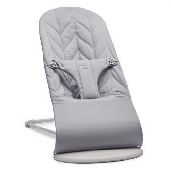 Balansoar din tesatura matlasata cu aspect delicat de petala pentru copii Baby Bjorn Bliss, Light Grey