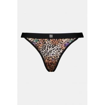 Chiloti tanga cu animal print