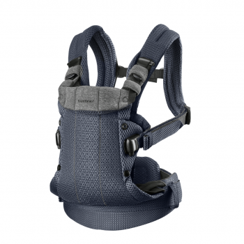 Marsupiu anatomic BabyBjorn cu multiple pozitii de purtare colectia Harmony, 3D Mesh, Anthracite - Editie Limitata