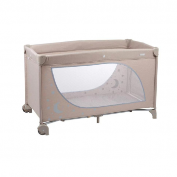 Patut pliabil pentru copii BabyGo Sleeper, Moon Beige