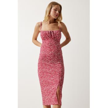 Rochie cu croiala bodycon si barete elastice