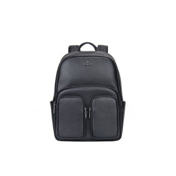 Rucsac unisex de piele cu un compartiment pentru laptop