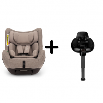 Nuna - Set Scaun auto rotativ Nuna TODL next Cedar, 40-105 cm + Baza isofix BASE next i-Size pentru TODL next, testat ADAC