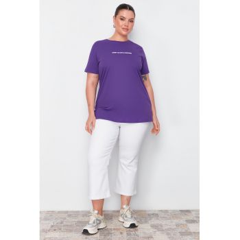 Tricou dama 130441-7871 - Bumbac - Mov