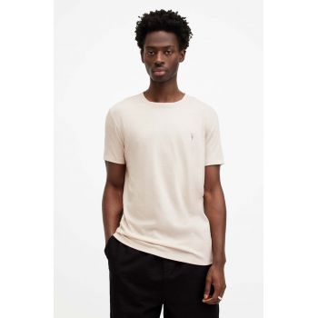 AllSaints tricou TONIC SS CREW barbati, culoarea alb, neted