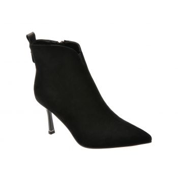 Botine elegante ALDO negre, JY50004, din piele intoarsa