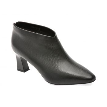 Botine elegante EPICA negre, 27801, din piele naturala