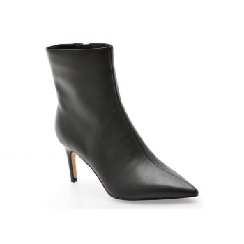 Botine elegante EPICA negre, 3917, din piele naturala