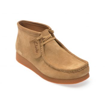 Ghete casual CLARKS gri, WALEVBT, din piele intoarsa