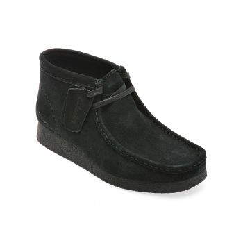 Ghete casual CLARKS negre, WALEVBT, din piele intoarsa