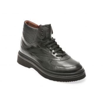 Ghete casual LE COLONEL negre, 70011, din piele naturala