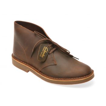 Ghete elegante CLARKS maro, DESBTEV, din piele naturala