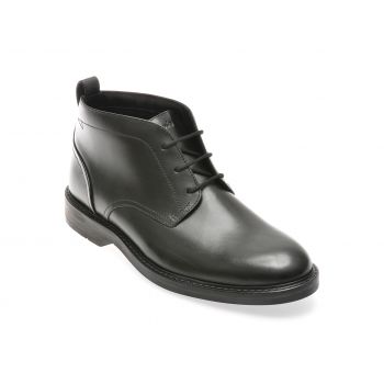 Ghete elegante CLARKS negre, ALDWCHU, din piele naturala