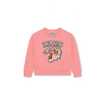 Kenzo Kids bluza copii culoarea roz, cu imprimeu, K60692