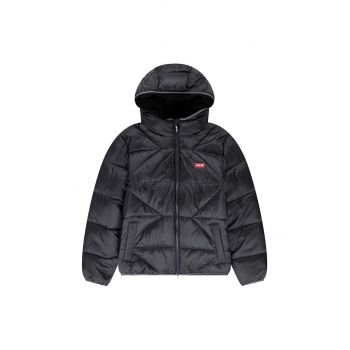 Levi's geaca copii SHERPA LINED PUFFER JKT culoarea negru, 9EL257