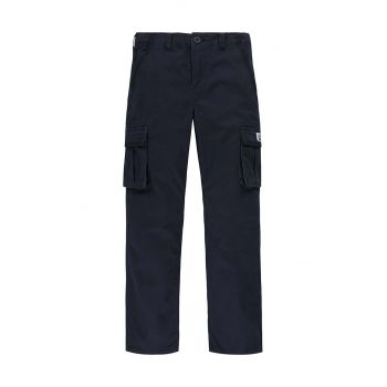 Levi's pantaloni copii culoarea negru, neted