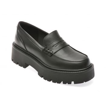 Mocasini casual ALDO negri, 13804487, din piele naturala