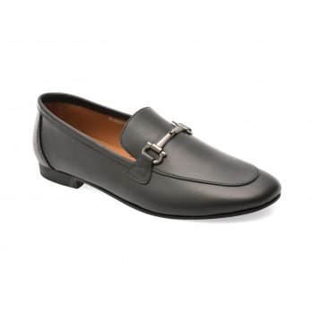 Mocasini casual GRYXX negri, 609671, din piele naturala