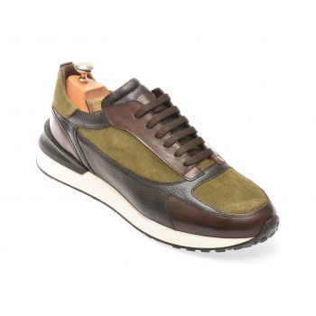 Pantofi casual LE COLONEL maro, 66437, din piele intoarsa