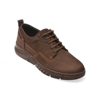 Pantofi casual OTTER maro, 2291061, din nabuc