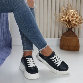 Pantofi dama casual Bluemarin din Piele Naturala Issa