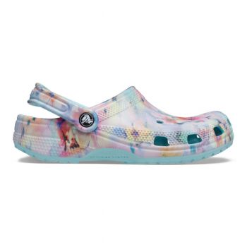 Saboti Crocs Classic Dream Clog Albastru - Pure Water/Multi