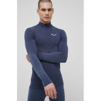 Salewa longsleeve funcțional Zebru culoarea albastru marin